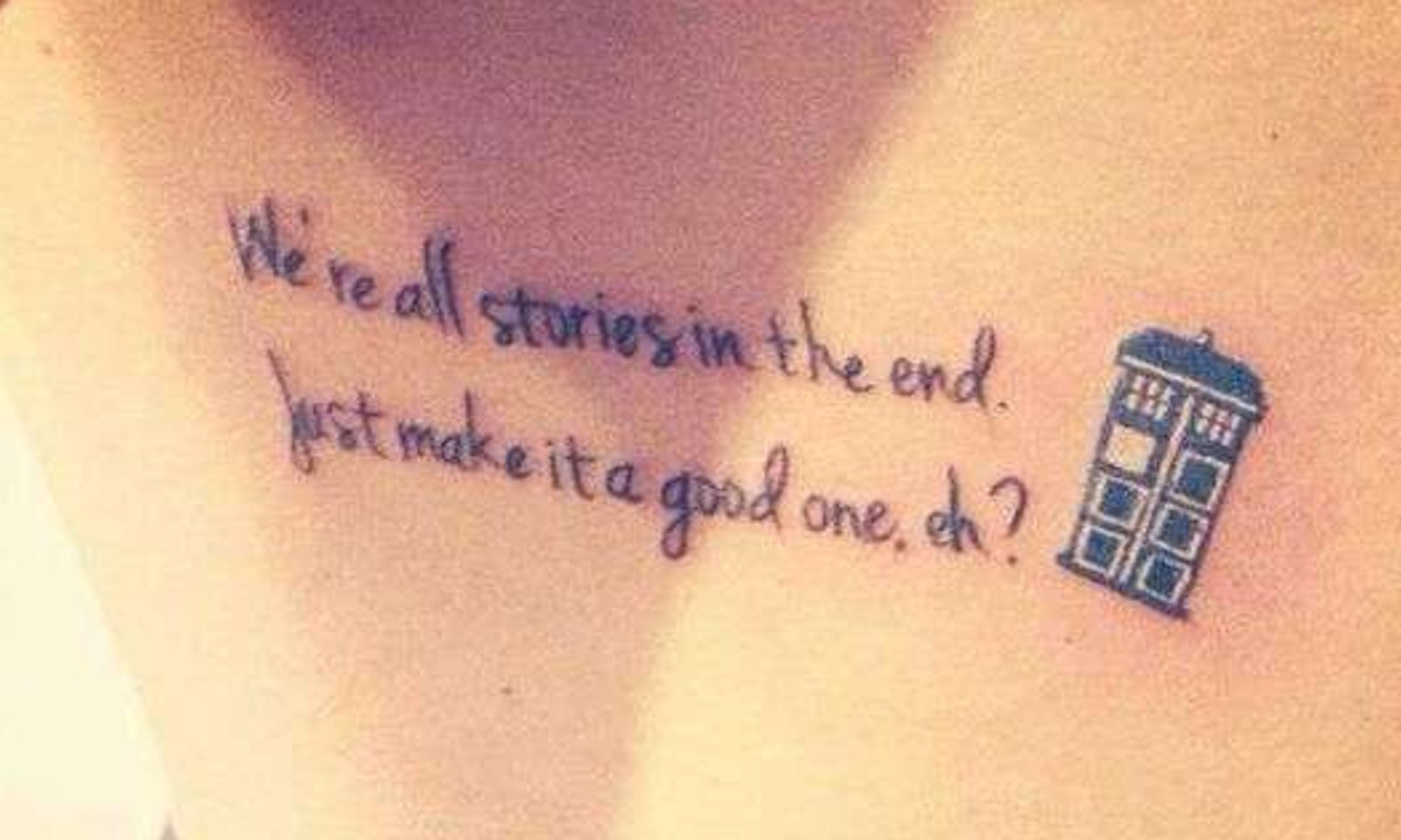 Doctor who quote tattoo